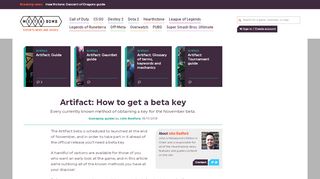 
                            3. Artifact: How to get a beta key | Metabomb