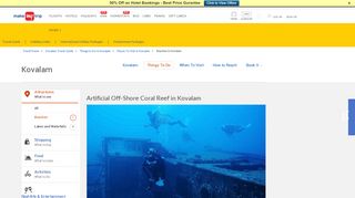 
                            13. Artificial Off-Shore Coral Reef in Kovalam - MakeMyTrip