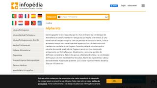 
                            11. Artigo de apoio Infopédia - Alpheratz