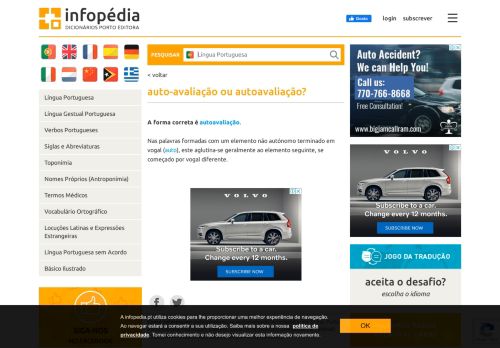 
                            11. Artigo de apoio Infopédia - auto-avaliação ou autoavaliação?