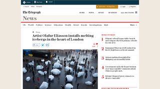
                            12. Artist Olafur Eliasson installs melting icebergs in the heart of London