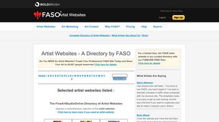 
                            3. Artist Websites - Selected Top Artist Websites - FineArtStudioOnline ...