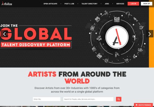 
                            8. Artistize: A Global Platform for Artists and Artistes