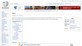 
                            13. Arto - Wikipedia, den frie encyklopædi