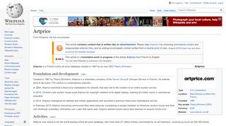 
                            4. Artprice - Wikipedia