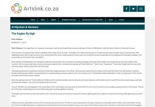 
                            12. Artslink.co.za - The Eagles fly high