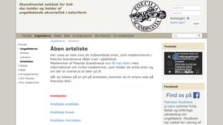 
                            9. Artslisten - Poecilia.org