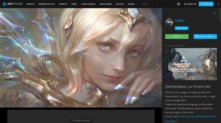 
                            12. ArtStation - Elementalist Lux Promo Art, Suke ∷