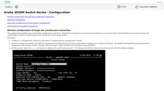 
                            7. Aruba 2930M Switch Series - Configuration - HPE Support Center