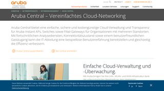 
                            3. Aruba Central-Netzwerkverwaltung in der Cloud - Aruba Networks