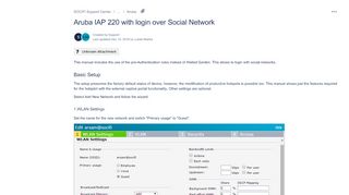 
                            12. Aruba IAP 220 with login over Social Network - SOCIFI Wi-Fi Support ...