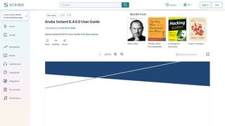 
                            12. Aruba Instant 8.4.0.0 User Guide - Scribd