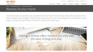 
                            6. Aruba RAPs | Access Points for Secure Remote VPN Connectivity