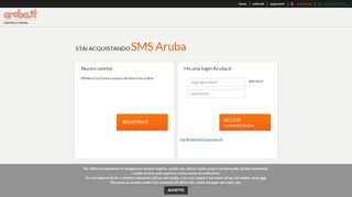 
                            7. Aruba SmS - Registrazione