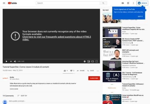 
                            7. Aruba.it SuperSite - Come creare il modulo di contatti - YouTube