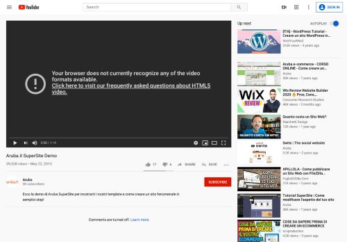 
                            5. Aruba.it SuperSite Demo - YouTube