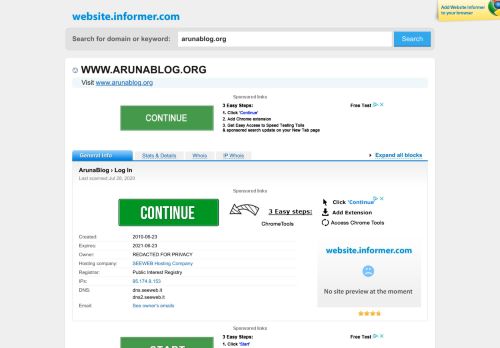 
                            4. arunablog.org at WI. ArunaBlog › Log In - Website Informer