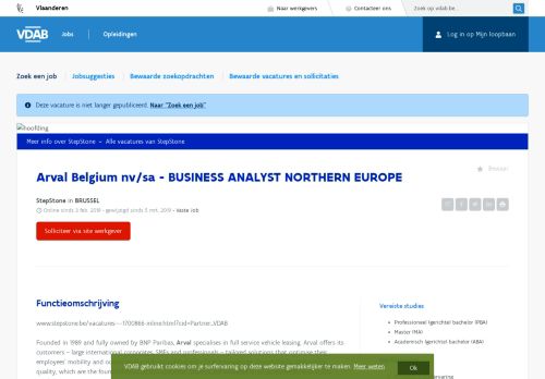 
                            6. Arval Belgium nv/sa - BUSINESS ANALYST NORTHERN EUROPE ...