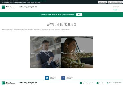 
                            12. Arval online accounts | Arval Sweden