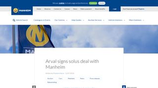
                            7. Arval signs exclusive deal with Manheim | Manheim News