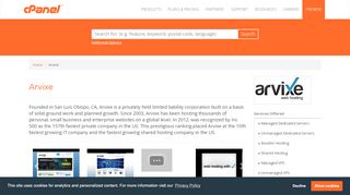 
                            9. Arvixe - Hosting Partner Directory | cPanel, L.L.C.