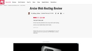 
                            6. Arvixe Web Hosting Review & Rating | PCMag.com