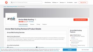 
                            4. Arvixe Web Hosting Reviews 2018 | G2 Crowd