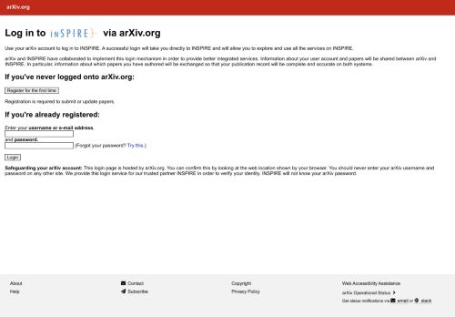 
                            12. arXiv-INSPIRE user login