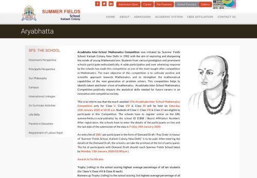 
                            6. Aryabhatta | Summer Fields School, Kailash Colony, New Delhi