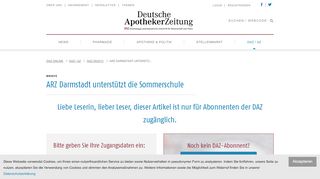 
                            5. ARZ Darmstadt unterstützt die Sommerschule - DAZ.online