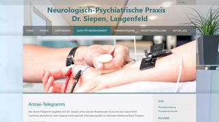 
                            10. Arzneimittel-Telegramm - Neurologisch-Psychiatrische Praxis Dr. Siepen