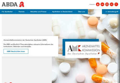
                            9. Arzneimittelkommission der Deutschen Apotheker (AMK) - Abda
