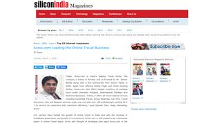 
                            8. Arzoo.com Leading the Online Travel Business - page - SiliconIndia
