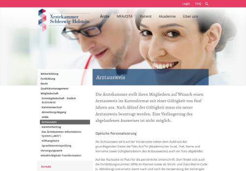 
                            5. Arztausweis | Ärztekammer Schleswig-Holstein