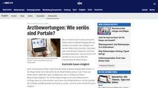 
                            7. Arztbewertungen: Wie seriös sind Portale? | NDR.de - Ratgeber ...