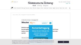 
                            11. Ärzte gegen FDP - Meuterei der Weißkittel - Politik - Süddeutsche.de