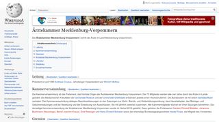 
                            2. Ärztekammer Mecklenburg-Vorpommern – Wikipedia
