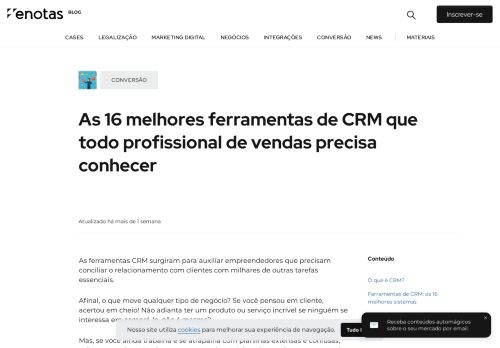 
                            4. As 12 melhores ferramentas de CRM para conquistar novos clientes