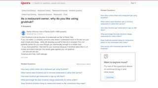 
                            7. As a restaurant owner, why do you like using grubhub? - Quora