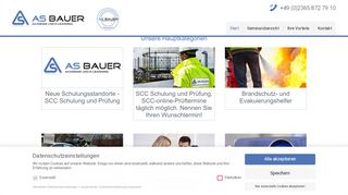 
                            2. AS Bauer GmbH - Arbeitssicherheit, Brandschutz