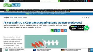 
                            9. As costs pinch, is Cognizant targeting some women employees ...