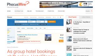 
                            10. As group hotel bookings shift online, HotelPlanner sees opportunity ...