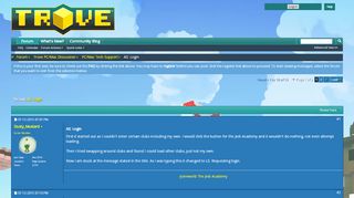 
                            3. AS: Login - Trove Forums