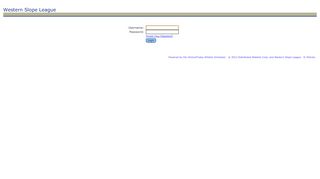 
                            13. AS Login - Western Slope League