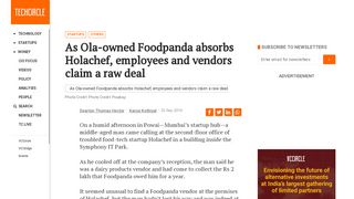 
                            13. As Ola-owned Foodpanda absorbs Holachef, employees ...