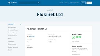 
                            12. AS200651 Flokinet Ltd - IPinfo IP Address Geolocation API