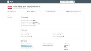 
                            9. AS209990 HostProfis ISP Telekom GmbH BGP Network Information ...
