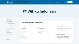 
                            13. AS59139 PT Wifiku Indonesia - ipinfo.io - useragent.io