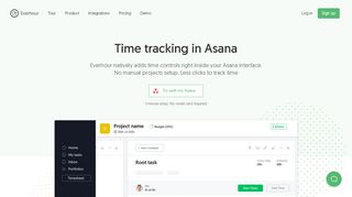 
                            5. Asana + Everhour: Time Tracking, Estimates & Budgeting For Projects