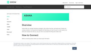 
                            10. Asana – Grow Help Center